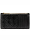 Intrecciato Card Wallet Black - BOTTEGA VENETA - BALAAN 2