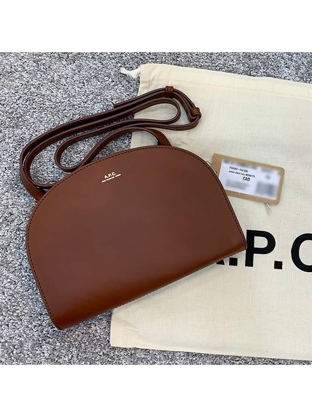 Demi Lune Half Moon Cross Bag Brown - A.P.C. - BALAAN 5