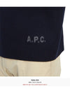 Walter Logo Merino Wool Turtleneck Dark Navy Blue - A.P.C. - BALAAN 7