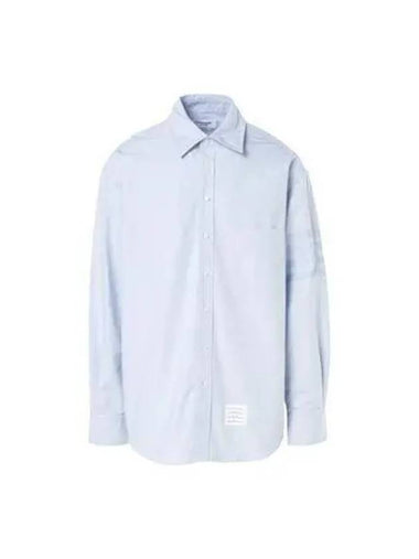 4 bar stripe Oxford shirt light blue MWL381A 06496 - THOM BROWNE - BALAAN 1