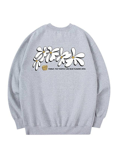 Flowery Sweatshirt Grey - RADINEO - BALAAN 1