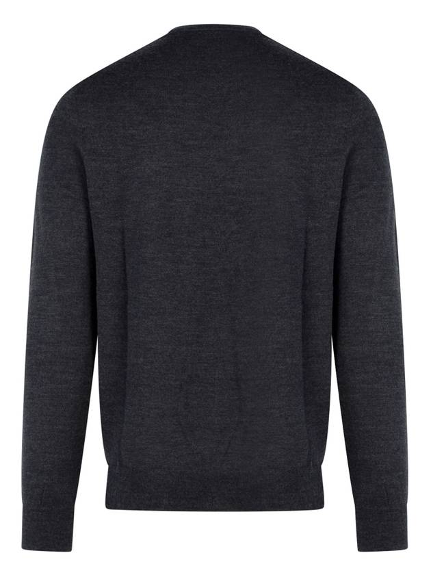 Logo Crew Neck Wool Knit Top Navy - POLO RALPH LAUREN - BALAAN 3