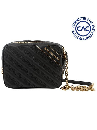 Blanket Reporter Chain Cross Bag Black - BALENCIAGA - BALAAN 2