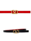 Black Red VLOGO Reversible Belt 5W0T0SA9 ZFR 0SM 00044 - VALENTINO - BALAAN 2