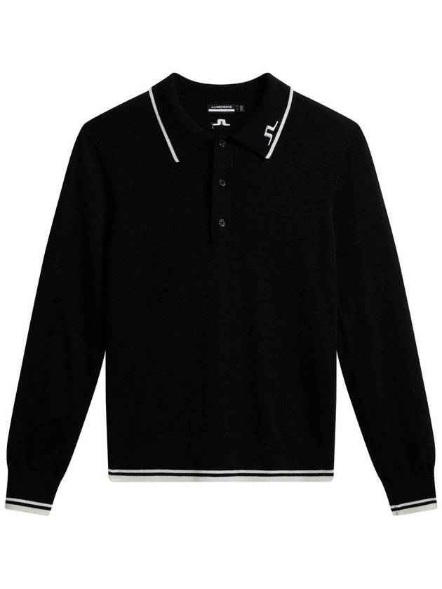 Women's Mimi Knit PK Shirt Black - J.LINDEBERG - BALAAN 2