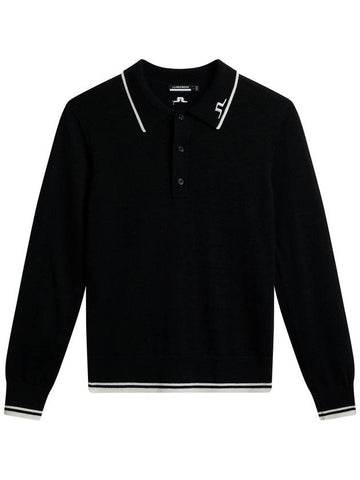 Women's Mimi Knit PK Shirt Black - J.LINDEBERG - BALAAN 1