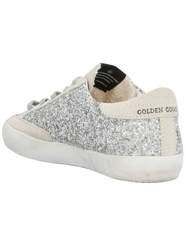 Kids Glitter Sneakers Silver - GOLDEN GOOSE - BALAAN 4