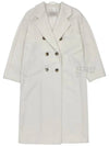 Women's Madame Icon Double Coat White - MAX MARA - BALAAN 2