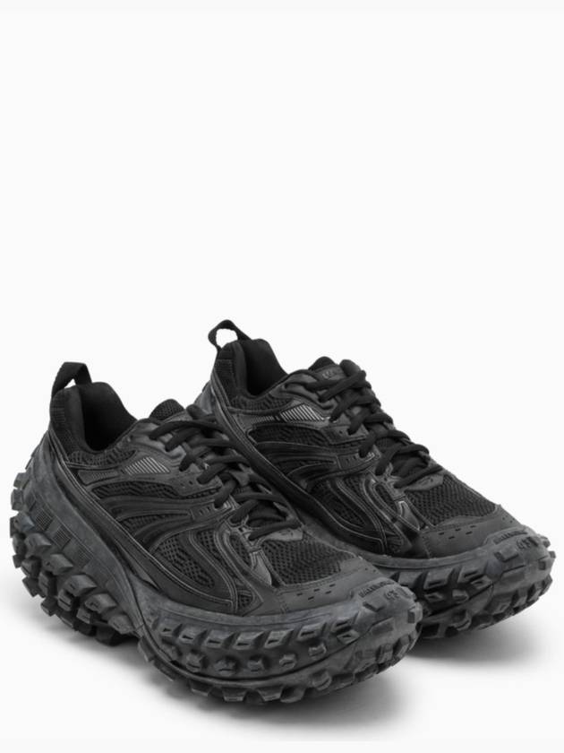 Men's Mesh Rubber Defender Low Top Sneakers Black - BALENCIAGA - BALAAN 3