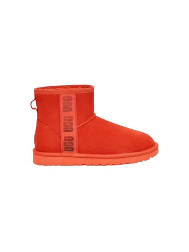 Women's Classic Mini II Logo Winter Boots Orange - UGG - BALAAN 1