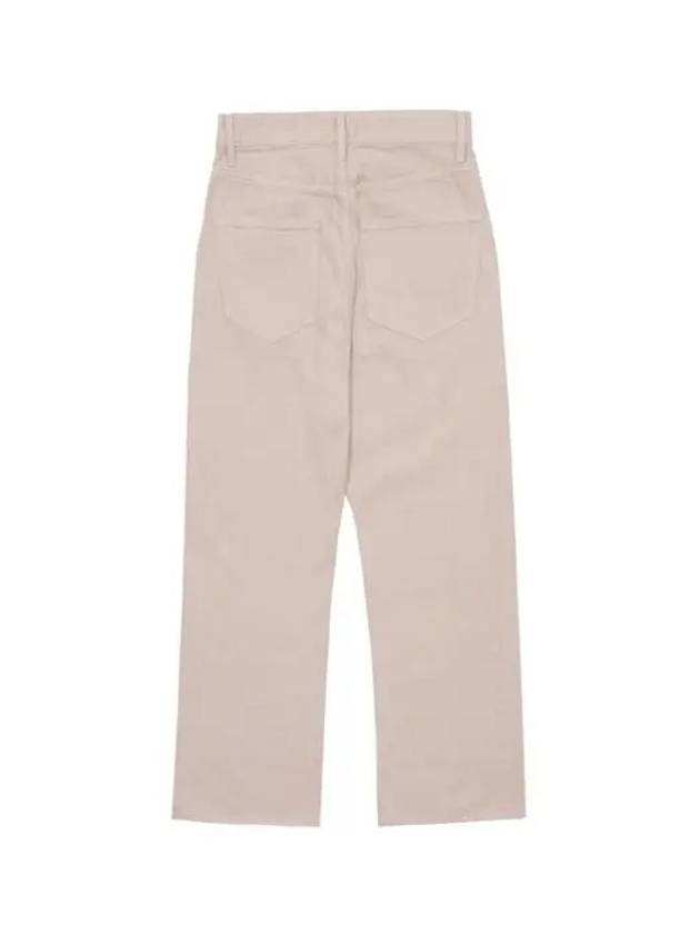 Women's Botanical Dyed Selvedge Denim Pants Natural Pink - AURALEE - BALAAN 2