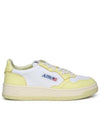 Women's Medalist Bi-Color Low-Top Sneakers Yellow - AUTRY - BALAAN 2