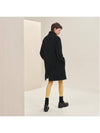 Cashmere Single Coat Noir - HERMES - BALAAN 3