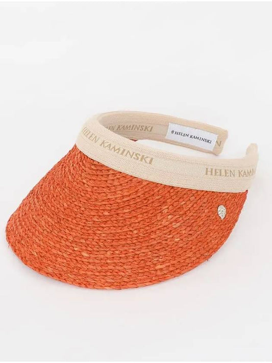 24SS HAT50265 SUNSET NATURAL LOGO sun cap - HELEN KAMINSKI - BALAAN 1