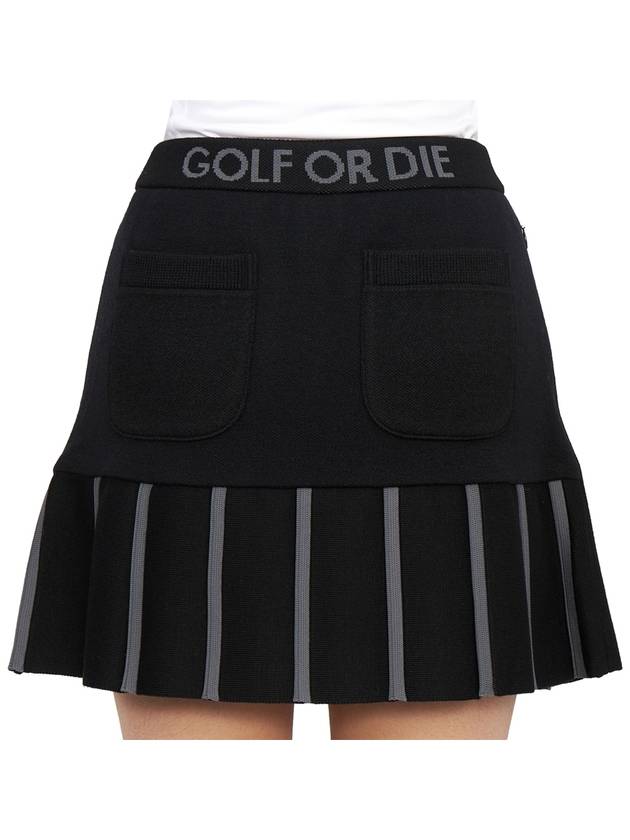 Golf Wear Women s Knit Skirt MLW 2C AE10 BLACK - MARK & LONA - BALAAN 8