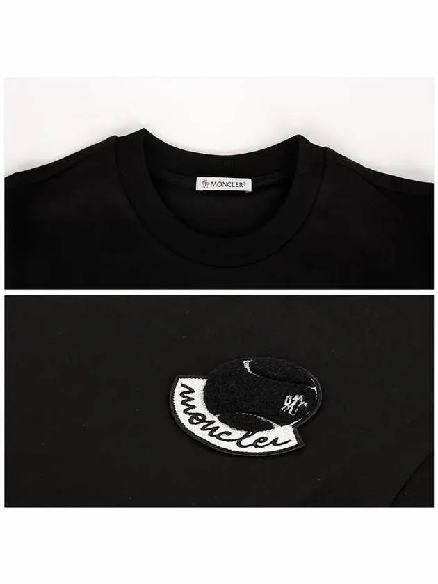 8C00005 829HP 999 Logo Patch Short Sleeve T-Shirt - MONCLER - BALAAN 5