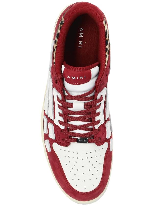 Amiri Sport Shoes Leopard Skel Top, Men's, Red - AMIRI - BALAAN 6