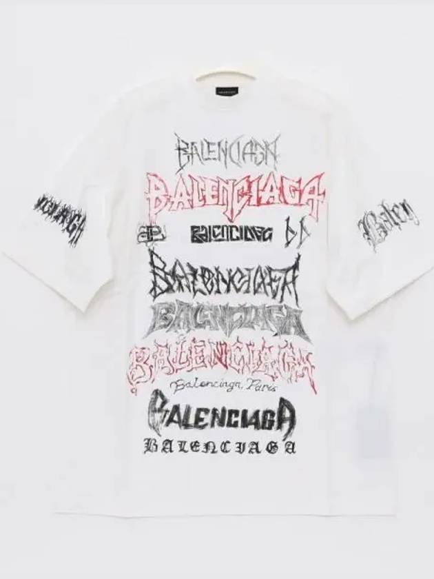 Cotton Crew Neck Short Sleeve T-shirt White - BALENCIAGA - BALAAN 2