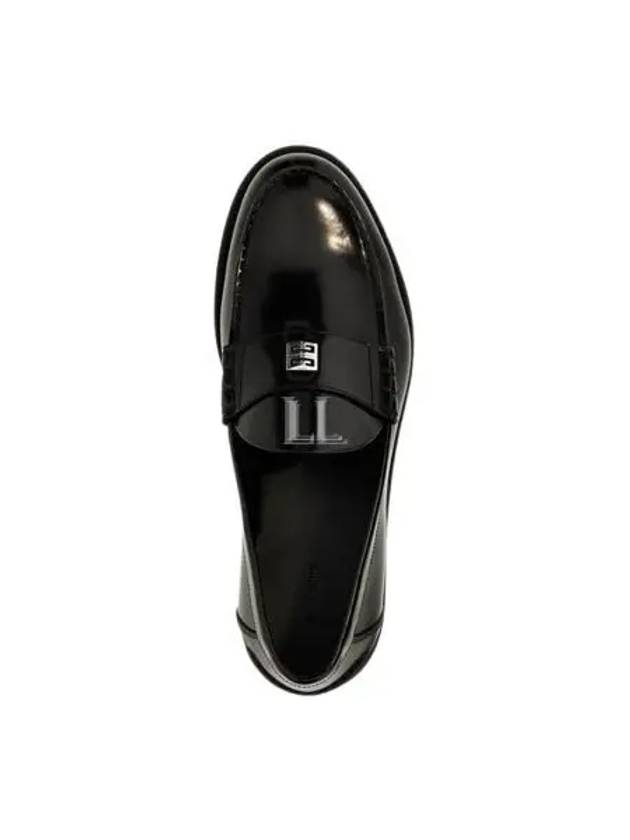 Mr G Mocassin Leather Loafers Black - GIVENCHY - BALAAN 2