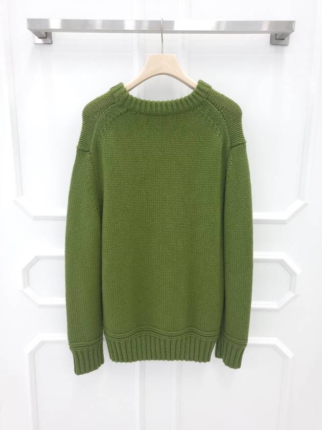 Green Monogram Sweater Knit M - BURBERRY - BALAAN 2