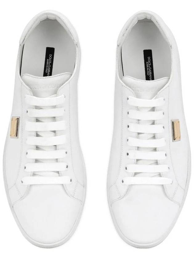 Saint Tropez Calfskin Sneakers White - DOLCE&GABBANA - BALAAN 4