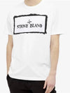 Stencil One Logo Short Sleeve T-Shirt White - STONE ISLAND - BALAAN 4