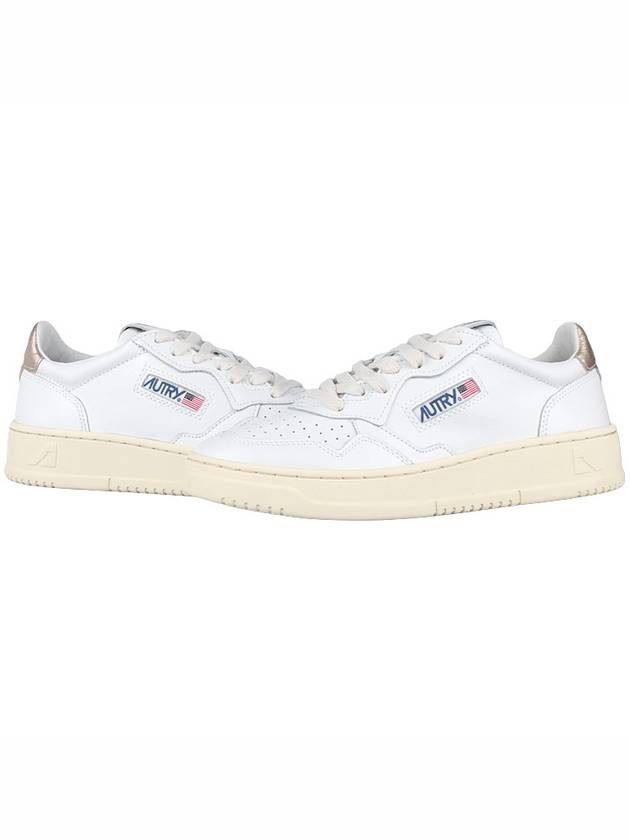 Medalist Goatskin Low Top Sneakers Gold White - AUTRY - BALAAN 3