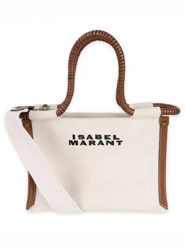 Toledo Mini Canvas Tote Bag Cognac - ISABEL MARANT - BALAAN 2