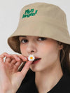 Windproof nylon bucket hat BEIGE - MONBIRDIE GOLF - BALAAN 3