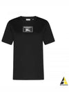 Women's Prosum Label Cotton Short Sleeve T-Shirt Black - BURBERRY - BALAAN 2