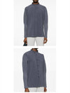 Pleated Stand Up Collar Long Sleeve Shirt Grey - ISSEY MIYAKE - BALAAN 5