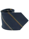 100 silk navy striped pattern tie - FENDI - BALAAN 1