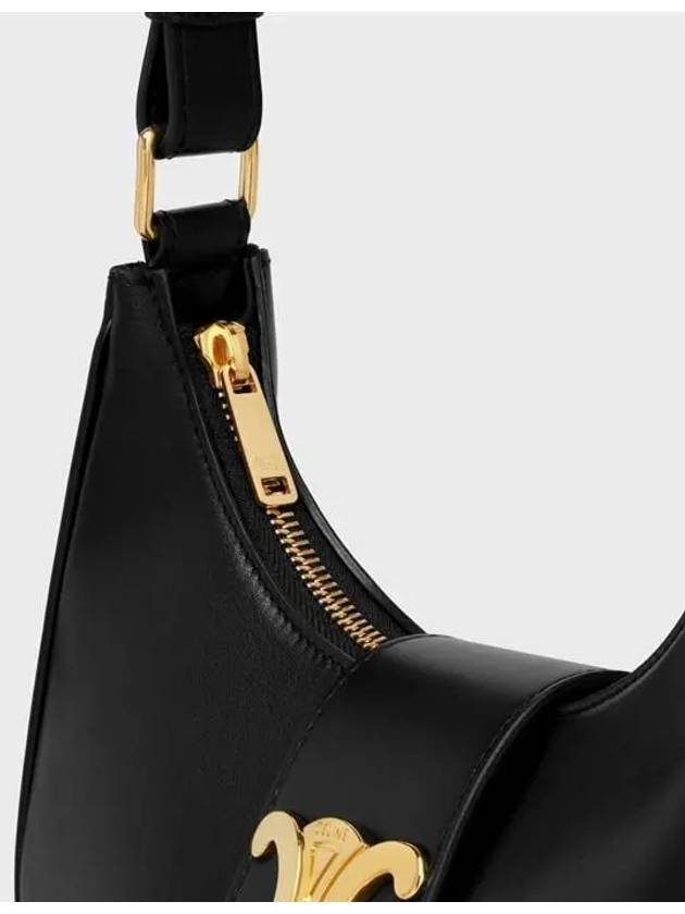 Ava Triomphe Smooth Calfskin Shoulder Bag Black - CELINE - BALAAN 5