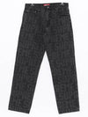 Needle Punch Regular Washed Denim Men s Pants FW23P54 BLACK - SUPREME - BALAAN 1