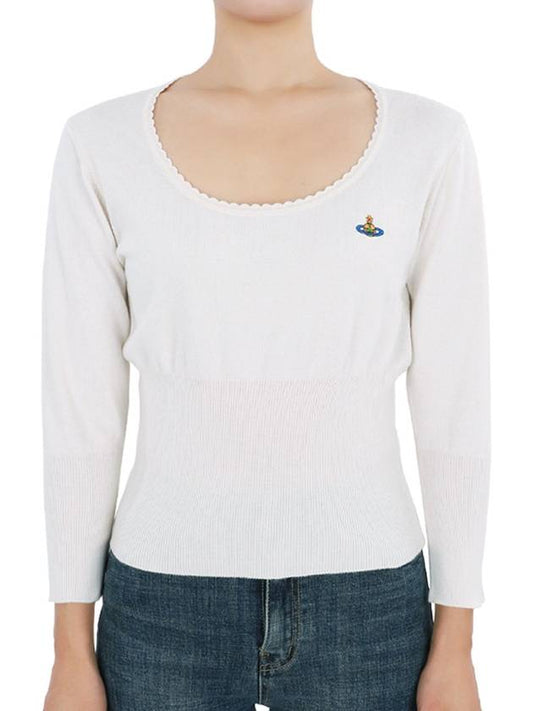 Cashmere Bebe Knit Top Cream - VIVIENNE WESTWOOD - BALAAN 2