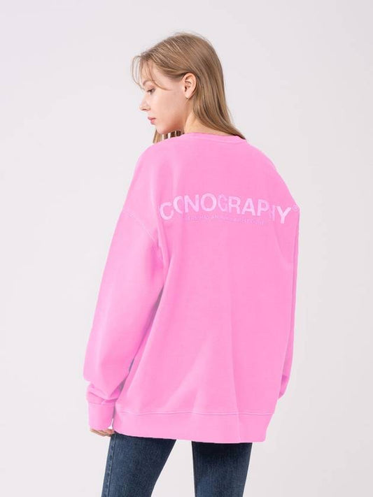 Pigment Heavy Cotton Trinity Sweatshirt Pink - ICONOGRAPHY - BALAAN 2