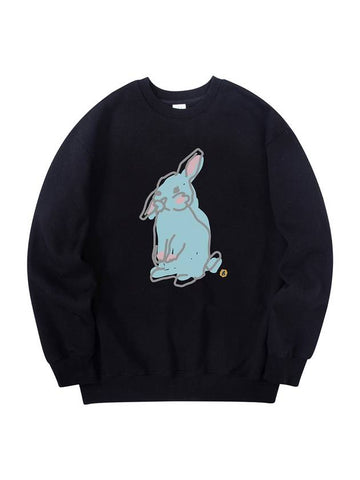 Rabbit Sweatshirt Black - RADINEO - BALAAN 1