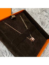 Mini Pop H Pendant Rose Gold Rose Dragee - HERMES - BALAAN 4