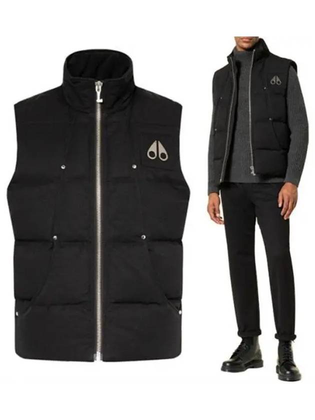 Logo Montreal Padded Vest Black - MOOSE KNUCKLES - BALAAN 2