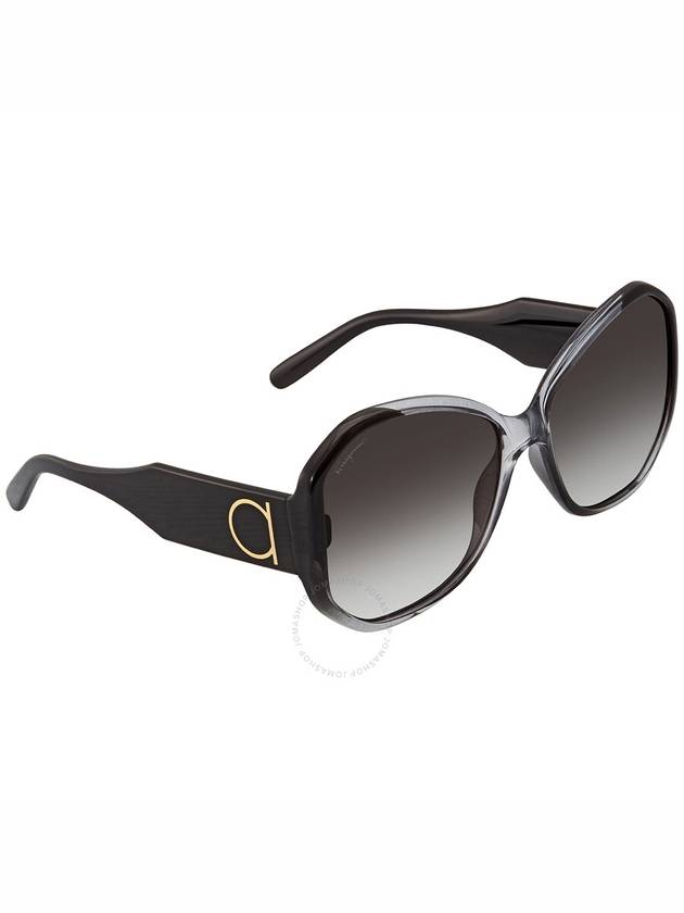 Salvatore Ferragamo Grey Gradient Butterfly Ladies Sunglasses SF942S 007 61 - SALVATORE FERRAGAMO - BALAAN 3