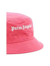 Classic Logo Bucket Hat Pink - PALM ANGELS - BALAAN 5