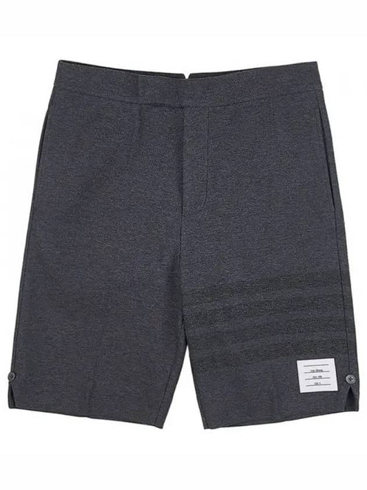 4 Bar Stripe Shorts Grey - THOM BROWNE - BALAAN 2