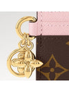 LV Charm Monogram Card Wallet Pink Brown - LOUIS VUITTON - BALAAN 3