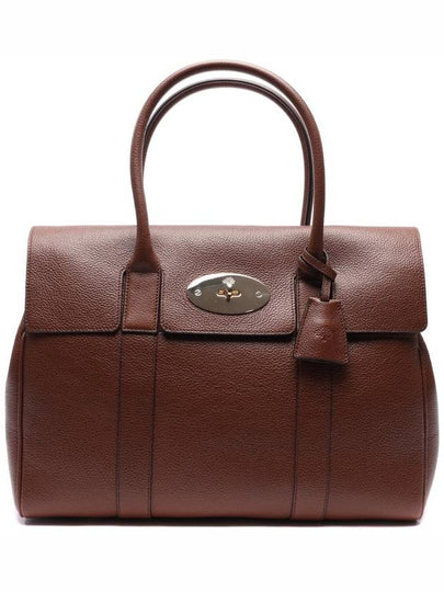 Bayswater Grain Small Classic Leather Tote Bag Brown - MULBERRY - BALAAN 2