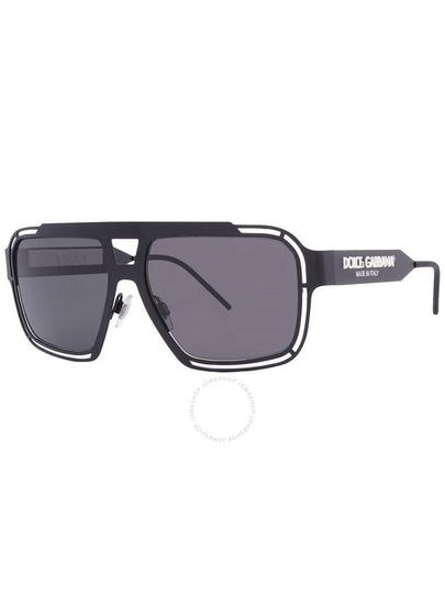 Dolce and Gabbana Dark Grey Navigator Men's Sunglasses DG2270 327687 57 - DOLCE&GABBANA - BALAAN 2