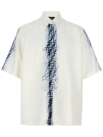 24SS Shirt FS0966AN0RF0UB0 WHITE BLUE White - FENDI - BALAAN 2