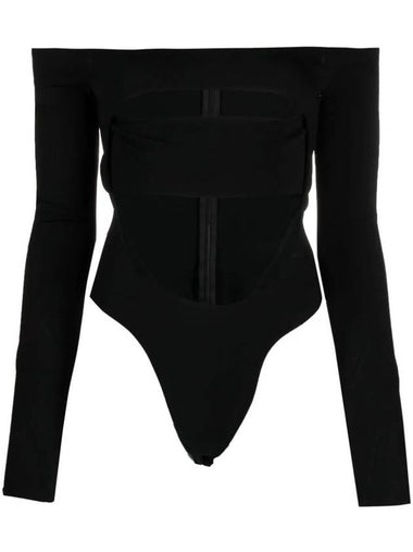 Mugler Off-The-Shoulder Bodysuit - MUGLER - BALAAN 1