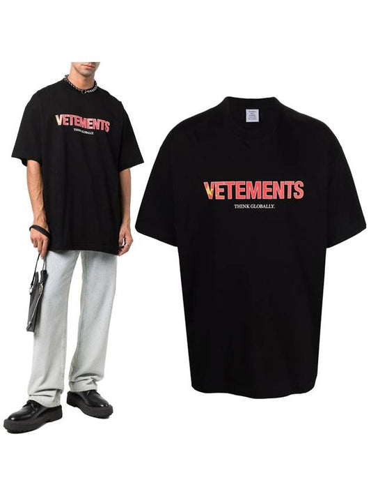 China Logo Print Short Sleeve T-Shirt Black - VETEMENTS - BALAAN 2