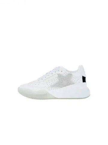 Women's Loop Perforated Star Trainer White 271888 - STELLA MCCARTNEY - BALAAN 1