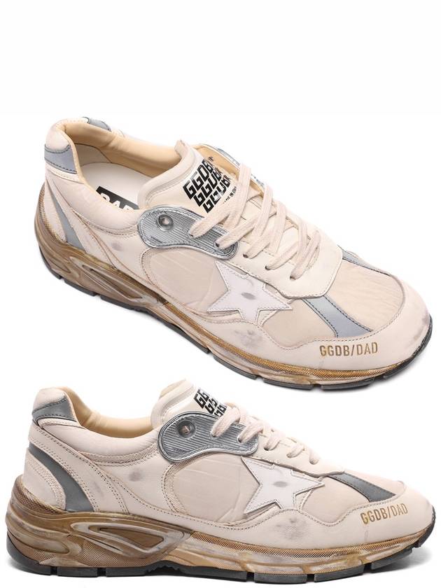 Dad Star Nappa Nylon Low Top Sneakers Beige - GOLDEN GOOSE - BALAAN 3